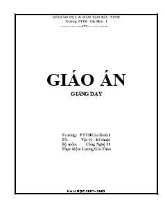 Bài giảng môn học Công nghệ lớp 11 - Tiết 19 - Bài 15: Vật liệu cơ khí (Tiết 3)