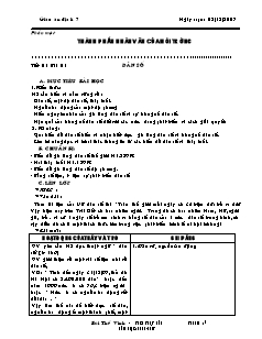 Bài giảng môn học Địa lý lớp 7 - Tiết 01 - Bài 01: Dân số (Tiếp)