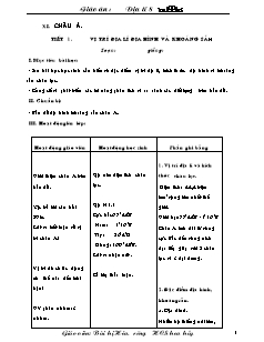 Bài giảng môn học Địa lý lớp 8 - Tiết 1: Vị trí địa lí địa hình và khoáng sản