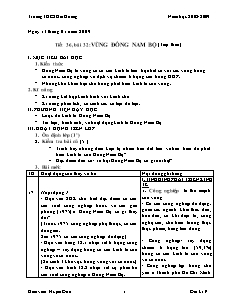 Bài giảng môn học Địa lý lớp 9 - Tiết 36 - Bài 32: Vùng đông nam bộ (tiếp theo)