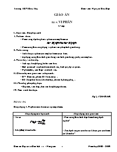 Bài giảng môn học Toán học lớp 11 - Bài 4: Vi phân (1 tiết)