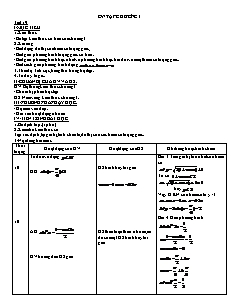 Bài giảng môn học Toán học lớp 11 - Tiết 19: Ôn tập chương I