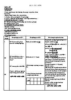 Bài giảng môn học Toán học lớp 11 - Tiết 21, 22: Quy tắc đếm