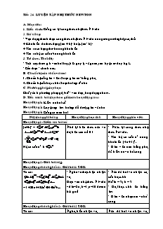 Bài giảng môn học Toán học lớp 11 - Tiết 26: Luyện tập nhị thức Newton