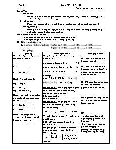 Bài giảng môn học Toán học lớp 11 - Tiết 5: Luyện tập (Tiết 2)