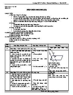 Bài giảng môn học Toán học lớp 11 - Tiết số: 27: Phép chiếu song song