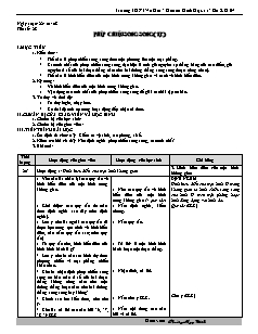 Bài giảng môn học Toán học lớp 11 - Tiết số: 28: Phép chiếu song song