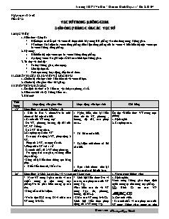 Bài giảng môn học Toán học lớp 11 - Tiết số: 32: Vectơ trong không gian. Sự đồng phẳng của các vectơ