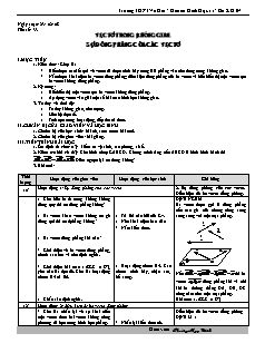 Bài giảng môn học Toán học lớp 11 - Tiết số: 33: Vectơ trong không gian. Sự đồng phẳng của các vectơ