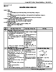 Bài giảng môn học Toán học lớp 11 - Tiết số: 34: Hai đường thẳng vuông góc