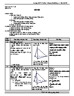 Bài giảng môn học Toán học lớp 11 - Tiết số: 36: Bài tập