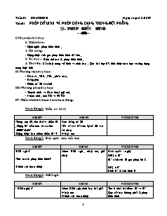 Bài giảng môn học Toán học lớp 11 - Tuần 1 - Tiết 1 - Bài 1:  Phép biến hình