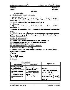 Bài giảng môn học Toán học lớp 11 - Tuần 15 - Tiết 42: Bài tập