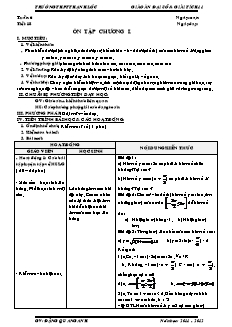 Bài giảng môn học Toán học lớp 11 - Tuần 6 - Tiết 18: Ôn tập chương I