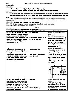 Bài giảng môn học Vật lý lớp 10 - Bài 15: Bài toán về chuyển động ném ngang