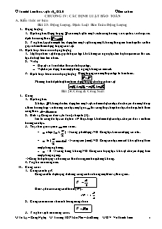 Bài giảng môn học Vật lý lớp 10 - Bài 23: Động lượng. Định luật bảo toàn động lượng (Tiếp theo)