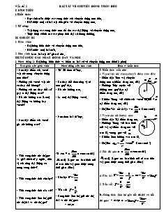 Bài giảng môn học Vật lý lớp 10 - Bài tập về chuyển động tròn đều