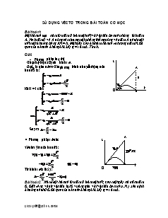 Bài giảng môn học Vật lý lớp 10 - Sử dụng véctơ trong bài toán cơ học