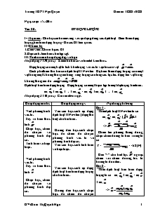 Bài giảng môn học Vật lý lớp 10 - Tiết 20 : Bài tập động lượng