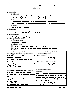 Bài giảng môn học Vật lý lớp 10 - Tiết 28 - Bài tập (Tiếp theo)