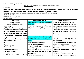 Bài giảng môn học Vật lý lớp 9 - Tiết 13 - Bài 13: Điện năng – công của dòng điện (Tiếp)