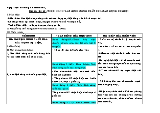 Bài giảng môn học Vật lý lớp 9 - Tiết 15 - Bài 15: Thực hành xác định công suất của các dụng cụ điện