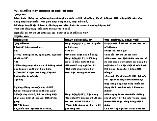 Bài giảng môn học Vật lý lớp 9 - Tiết 43: Tổng kết chương II: Điện từ học (Tiếp)