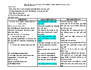 Bài giảng môn học Vật lý lớp 9 - Tiết 51 - Bài 47: Sự tạo ảnh trên phim trong máy ảnh