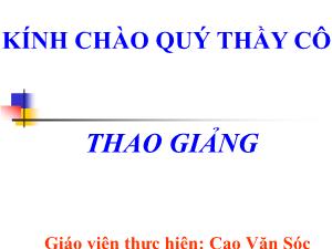 Bài giảng môn Toán khối 11 - Bài 1: Quy tắc đếm