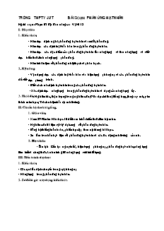 Bài soạn Vật lý lớp 10 - Phản ứng hạt nhân