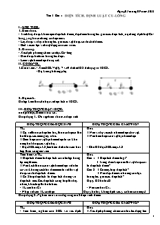 Bài soạn Vật lý lớp 10 - Tiết 1 đến tiết 23
