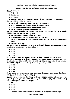 Bài tập chương VIII: Cơ sở của nhiệt động lực học