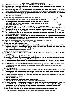 Bài tập môn Vật lý 10 - Động năng – Thế năng – Cơ năng