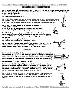 Bài tập về chuyển động của hệ vật liên kết
