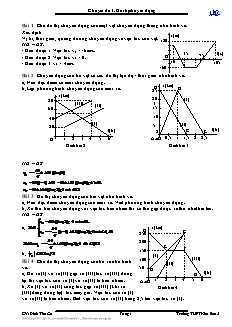 Chuyên đề 1: Đồ thị chuyển động