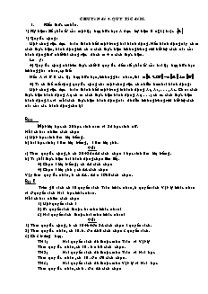 Chuyên đề 4: Quy tắc đếm