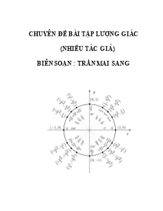 Chuyên đề bài tập lượng giác