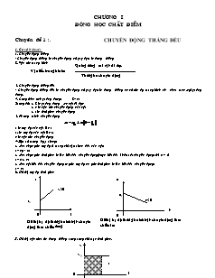 Chuyên đề Chuyển động thẳng đều