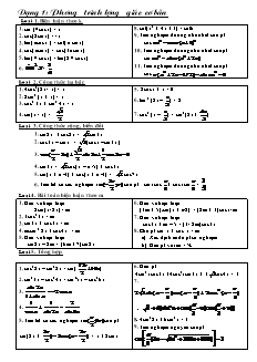 Chuyên đề Lượng giác (2)