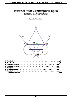 Chuyên đề Phép dời hình và phép đồng dạng trong mặt phẳng