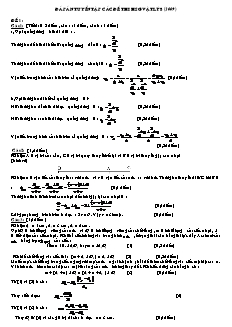 Đáp án tuyển tập các đề thi học sinh giỏi Vật lý 8 (2009) - Tập 1