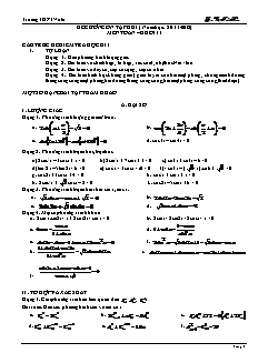 Đề cương ôn tập học kì I (năm học: 2011 - 2012)