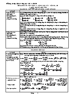 Đề cương ôn tập Toán 11, nâng cao, kì 2