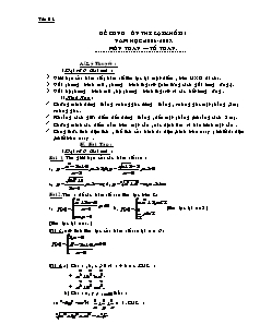 Đề cương ôn thi lại khối 11 năm học: 2006 - 2007 môn Toán