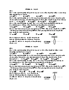 Đề kiểm tra 15 phút môn Vật lý