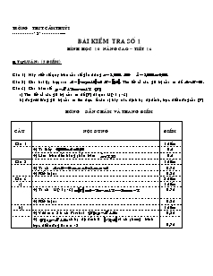 Đề kiểm tra Toán 11 CB kì 1 - Phần tự luận