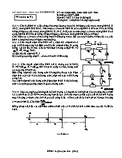 Đề thi hoc sinh giỏi cấp tỉnh năm 2008 - 2009 môn Vật lý