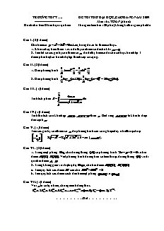 Đề thi thử đại học, cao đẳng năm 2009 môn thi: Toán, khối A