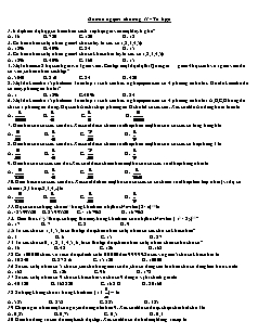 Đề trắc ngiệm chương II - Tổ hợp