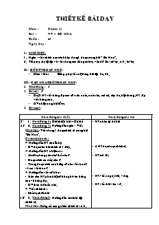 Giáo án Chính tả 2 tuần 15: Bé Hoa